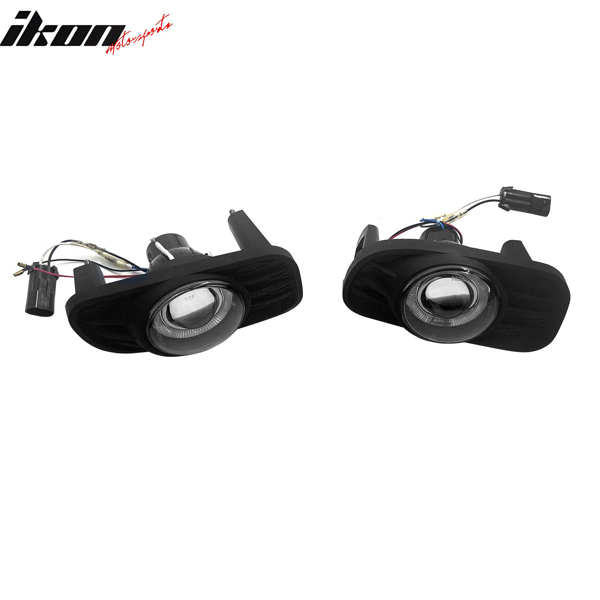 1999-2003 Jeep Grand Cherokee Fog Lights Black Housing Clear Lens Lamps Pair