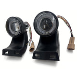 1994-2001 Dodge Ram 1500 2500 3500 Front Bumper Projector Fog Lights Black Housing 2PCS