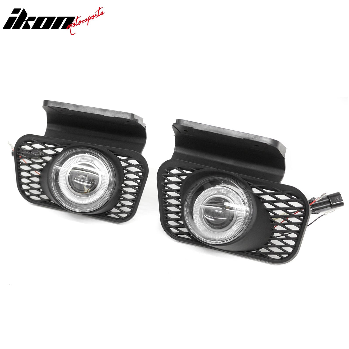 2003-2005 Chevrolet Silverado & 2002-2006 Avalanche 2PCS Right Left RH LH Front Bumper Driving Fog Lights Lamps Assembly Replacement Black Housing