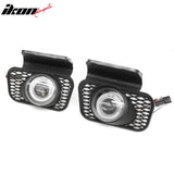 2003-2005 Chevrolet Silverado & 2002-2006 Avalanche 2PCS Right Left RH LH Front Bumper Driving Fog Lights Lamps Assembly Replacement Black Housing