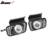 2003-2005 Chevrolet Silverado & 2002-2006 Avalanche 2PCS Right Left RH LH Front Bumper Driving Fog Lights Lamps Assembly Replacement Black Housing