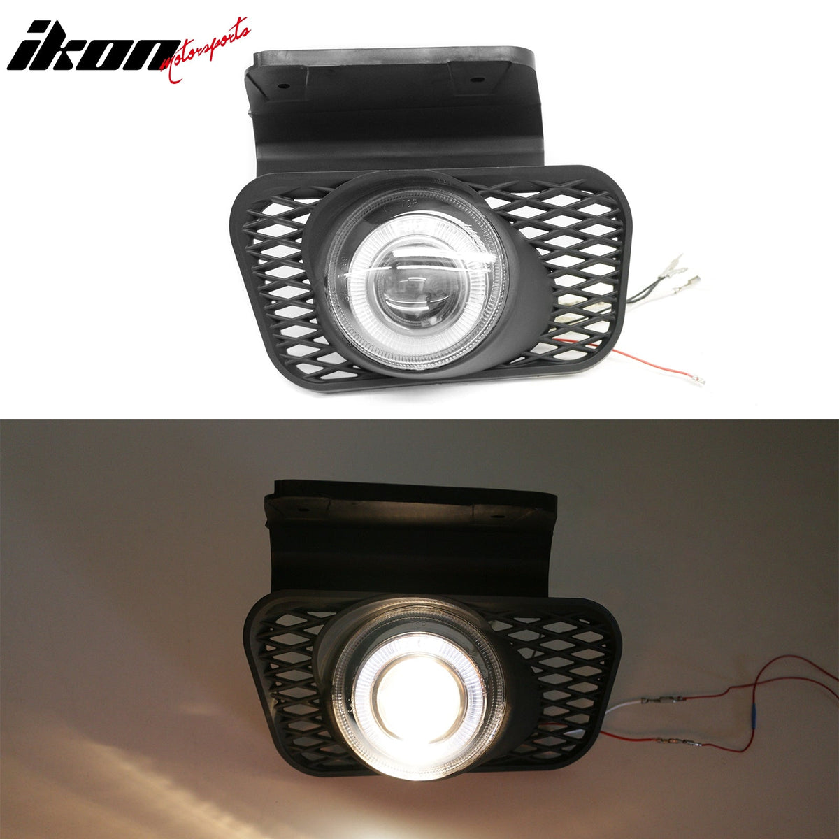 2003-2005 Chevrolet Silverado & 2002-2006 Avalanche 2PCS Right Left RH LH Front Bumper Driving Fog Lights Lamps Assembly Replacement Black Housing
