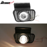 2003-2005 Chevrolet Silverado & 2002-2006 Avalanche 2PCS Right Left RH LH Front Bumper Driving Fog Lights Lamps Assembly Replacement Black Housing