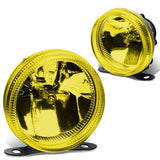 Universal Round Fog Lights - 3.5 Inch H3 Bulb Amber
