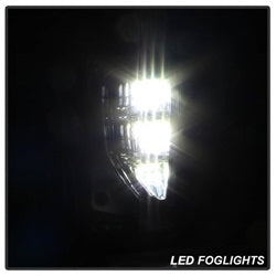 Spyder Chevrolet Silverado 1500 16-18 w/Switch LED Fog Lights Clear