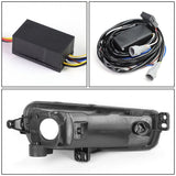 15-17 Ford Focus 4-Dr LED DRL Fog Lights w/ Bezel Black/Smoke