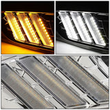 2015-2017 Ford Focus LED DRL Fog Lights with Bezel Chrome/Smoke