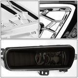 2015-2017 Ford Focus LED DRL Fog Lights with Bezel Chrome/Smoke