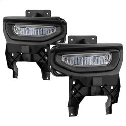 Spyder GMC Sierra 1500 16-18 w/Switch LED Fog Lights Clear