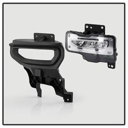 Spyder GMC Sierra 1500 16-18 w/Switch LED Fog Lights Clear