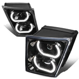 04-18 Volvo VN VNL Halo DRL Fog Lights - Black
