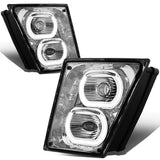 04-18 Volvo VN VNL Halo DRL Fog Lights - Clear Lens