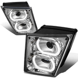 04-18 Volvo VN VNL Halo DRL Fog Lights - Clear Lens