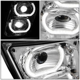 04-18 Volvo VN VNL Halo DRL Fog Lights - Clear Lens