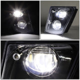 2003-2017 Volvo VN VNL VNM VNX LED Fog Lights - Black