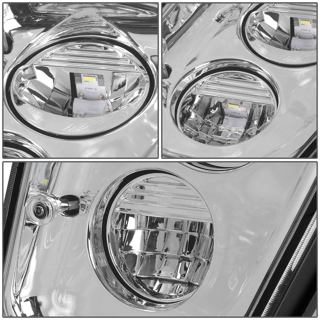 03-17 Volvo VN VNL VNM VNX LED Chrome Fog Lights