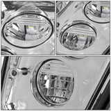 03-17 Volvo VN VNL VNM VNX LED Chrome Fog Lights