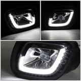 08-17 Freightliner Cascadia 3D Projector LED Fog Lights - Chrome
