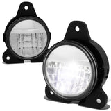 18-20 Volvo VNR Full LED Chrome Fog Lights - Reflector