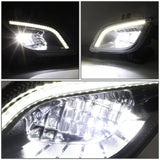 2018-2022 Freightliner Cascadia 3D Full LED Fog Lights Black
