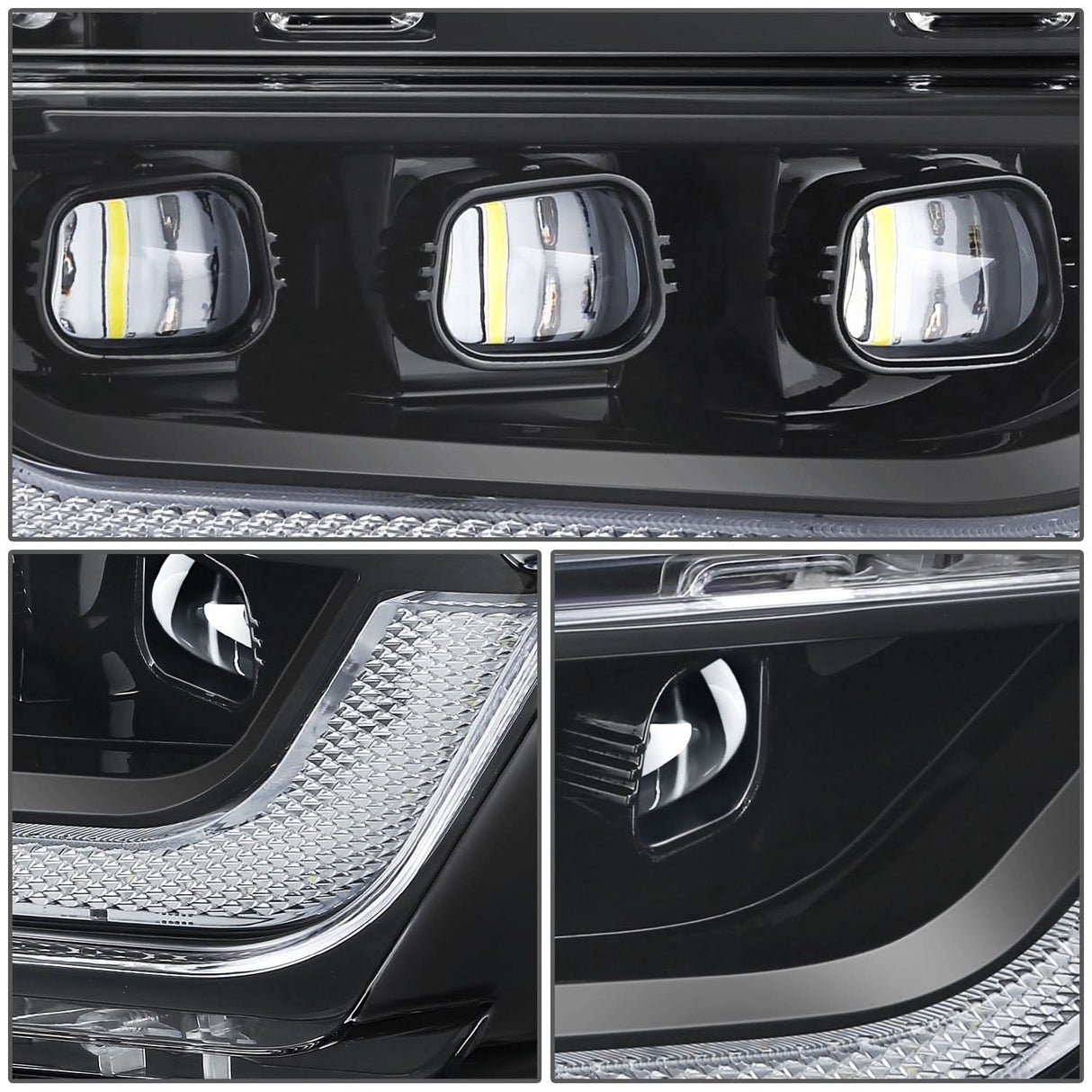 2021-2023 Ford F-150 LED Projector Fog Lights Black