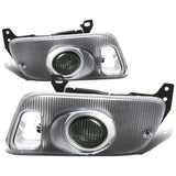 92-95 Honda Civic Fog Lights w/ Switch & H3 Bulb - Smoke