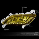 2012-2016 Hyundai Veloster LED DRL Fog Lights w/ Switch & 881 Bulbs