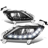 12-16 Hyundai Veloster LED DRL Fog Lights w/ Switch & 881 Bulb