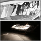 2012-2016 Hyundai Veloster LED DRL Fog Lights with Switch - Clear