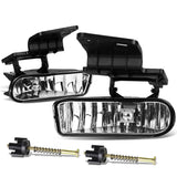 99-06 Chevrolet Silverado Suburban Tahoe Clear Fog Lights w/ Switch