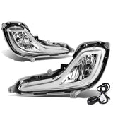 12-16 Hyundai Accent 4-Door Fog Lights w/ Switch & 881 Bulb Clear