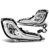 12-16 Hyundai Accent 4-Door Fog Lights w/ Switch & 881 Bulb Clear