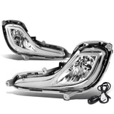 12-16 Hyundai Accent 4-Door Fog Lights w/ Switch & 881 Bulb Clear
