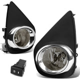 15-16 Toyota Yaris Hatchback Fog Lights w/ Switch H16 Bulb Smoke