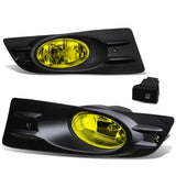 06-07 Honda Accord Coupe Fog Lights with Switch & Bezel H11 Amber