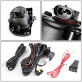 2014-2016 Scion tC Fog Lights with Switch & Bezel - Chrome/Clear