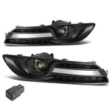 2013-2016 Nissan Sentra 4-Door Fog Lights with Switch & Bezel - Smoke
