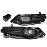 2016-2018 Honda HR-V Fog Lights with Switch & Bezel - Chrome/Clear