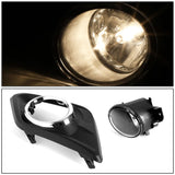 2014-2016 Nissan Rogue Fog Lights with Switch & Bezel - Chrome/Clear