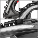 2014-2016 Mazda 6 Fog Light Cover with DRL Strip - Black/Chrome
