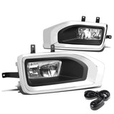 15-18 GMC Yukon Fog Lights w/ Switch & Bezel Chrome Clear