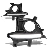2014-2016 Toyota Highlander Fog Lights with Black Bezel Clear H11