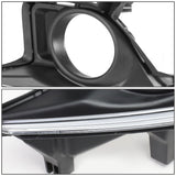 2014-2016 Toyota Highlander Fog Lights with Black Bezel Clear H11