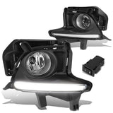 2014-2016 Toyota Highlander Fog Lights with Switch Black Bezel Chrome