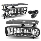 02-06 Cadillac Escalade Fog Lights with Switch Chrome Clear