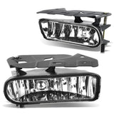 2002-2006 Cadillac Escalade Bolt-On Fog Lights Chrome Clear 899 Bulb