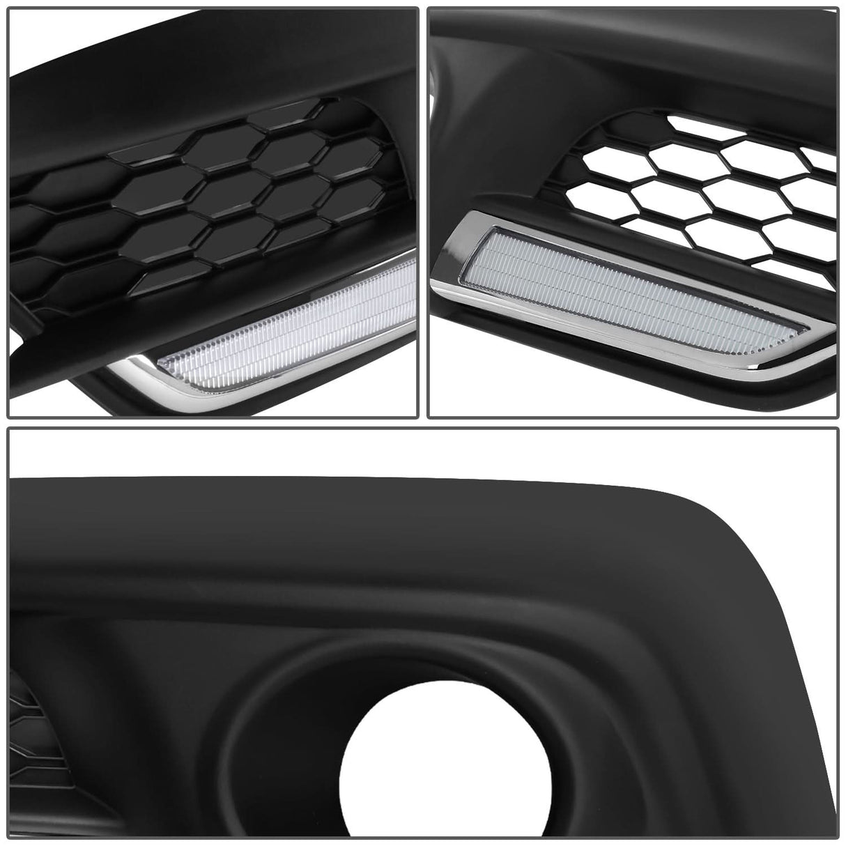 2016-2018 Honda Civic Fog Light Cover with Black Bezel