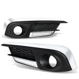 2016-2018 Honda Civic Fog Light Cover with Chrome Trim - Clear