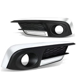 2016-2018 Honda Civic Fog Light Cover with Chrome Trim - Clear