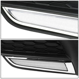 2016-2018 Honda Civic Fog Light Cover with Chrome Trim - Clear